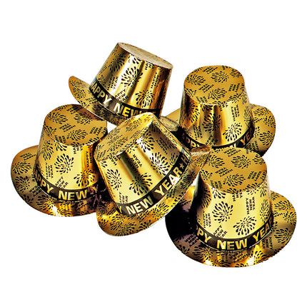 Widmann SRL Nieuwjaar hoed goud Happy New Year