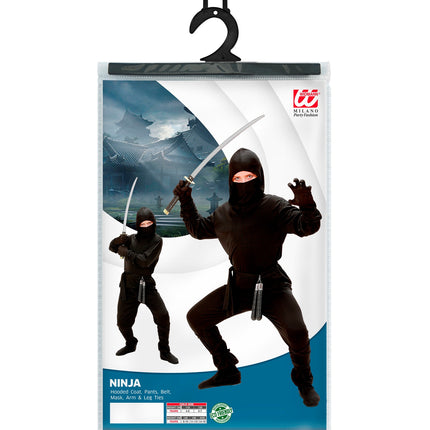 Widmann SRL Ninja pak zwart kind goedkoop