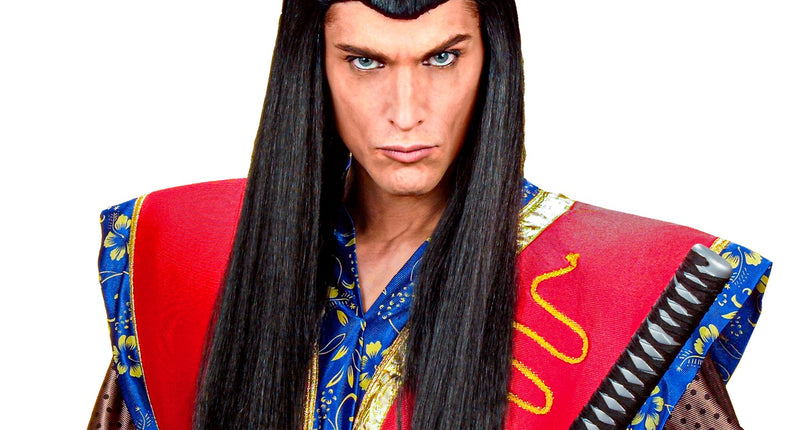 Widmann SRL Ninja pruik Samurai zwart