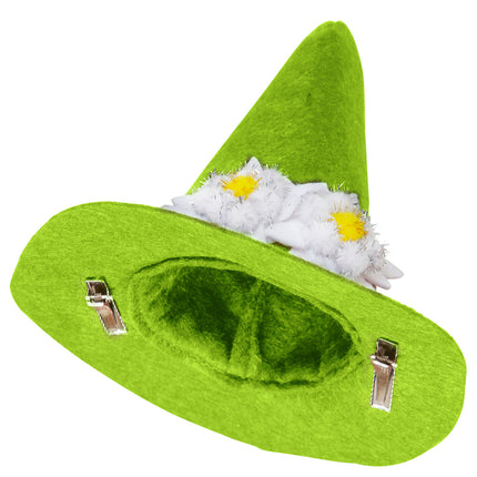 Widmann SRL Oktoberfest hoedje groen met haarclips