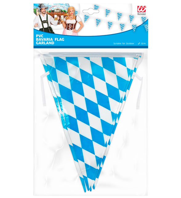 Widmann SRL Oktoberfest vlaggenlijn geblokt