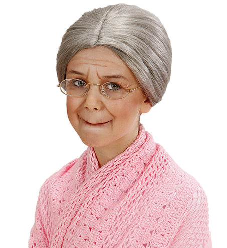 Widmann SRL Oma pruik voor kinderen