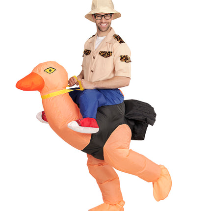 Widmann SRL Ontdekkingsreiziger gedragen door struisvogel