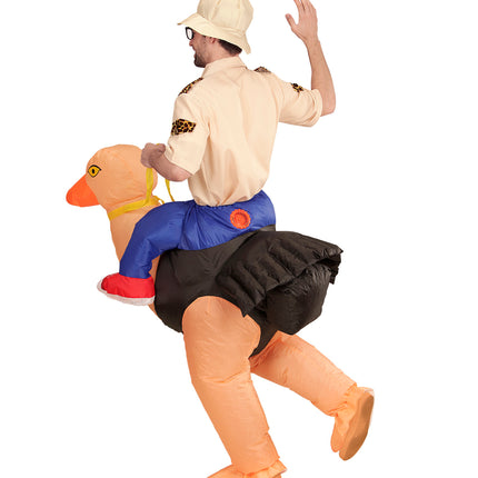 Widmann SRL Ontdekkingsreiziger gedragen door struisvogel