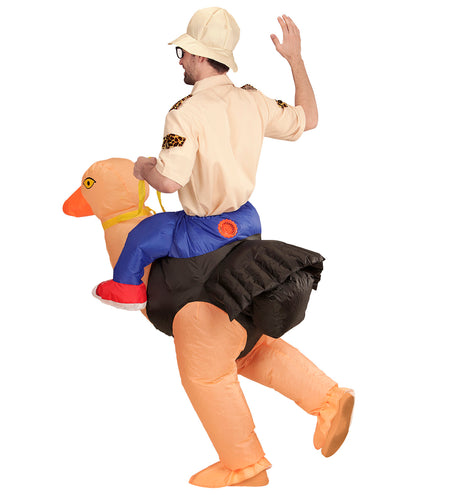 Widmann SRL Ontdekkingsreiziger gedragen door struisvogel