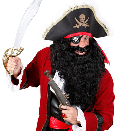 Widmann SRL Ooglapje piraat met doodshoofd