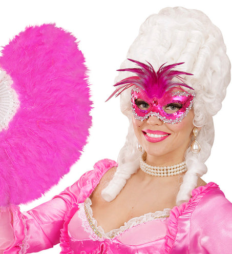 Widmann SRL Oogmasker Barones Metalic Rose