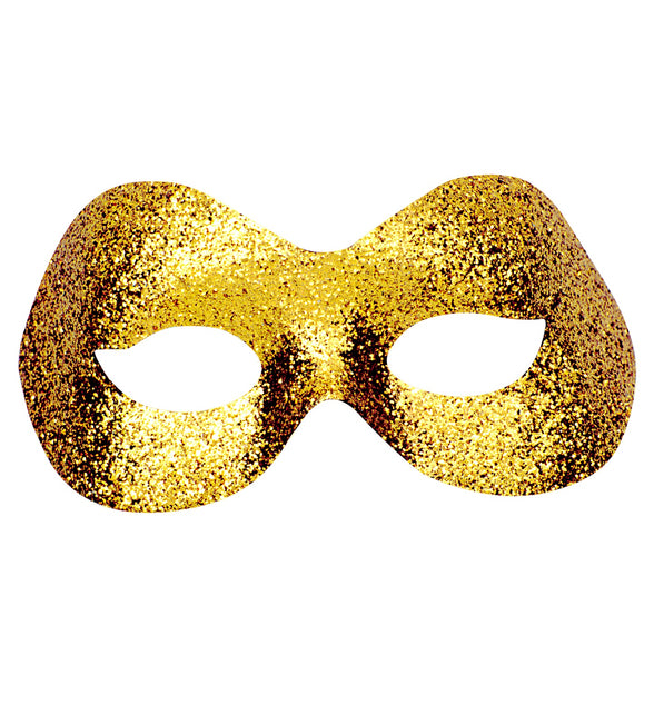 Widmann SRL Oogmasker goud met glitters