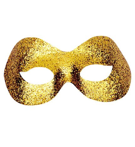 Widmann SRL Oogmasker goud met glitters