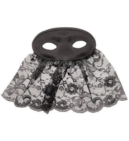 Widmann SRL Oogmasker met kanten sluier zwart
