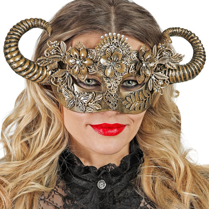 Widmann SRL Oogmasker Ram goud luxe