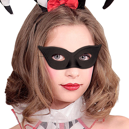 Widmann SRL Oogmasker vlinder zwart kinderen