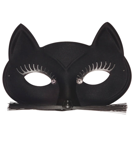 Widmann SRL Oogmasker zwarte kat krabbie