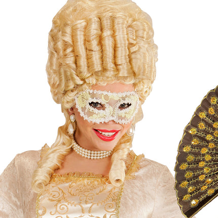 Widmann SRL Oogmaskers met witte roos