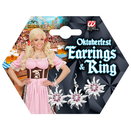 Widmann SRL Oorbellen en ring Oktoberfest