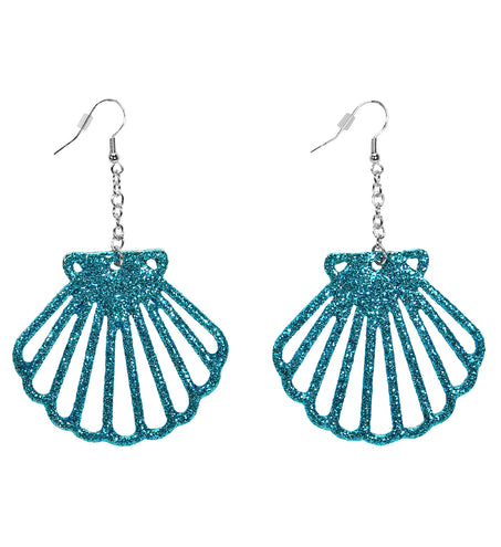 Widmann SRL Oorbellen glitter zeemeermin