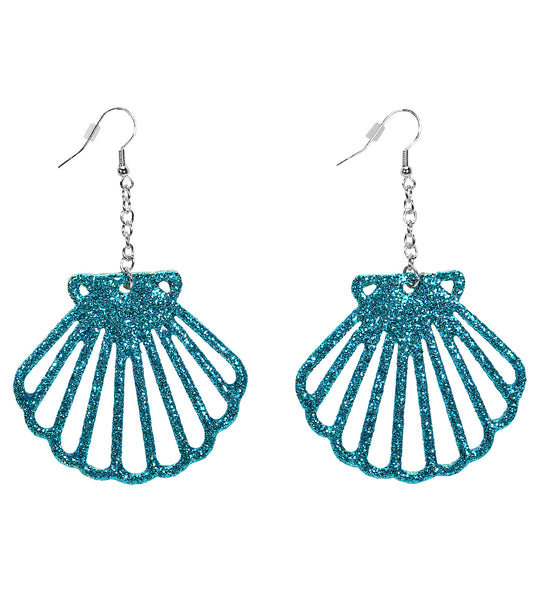 Widmann SRL Oorbellen glitter zeemeermin