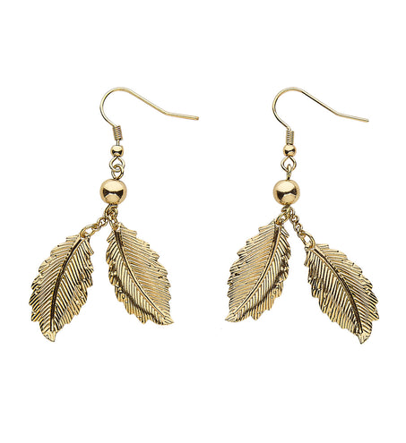 Widmann SRL Oorbellen gouden bladeren