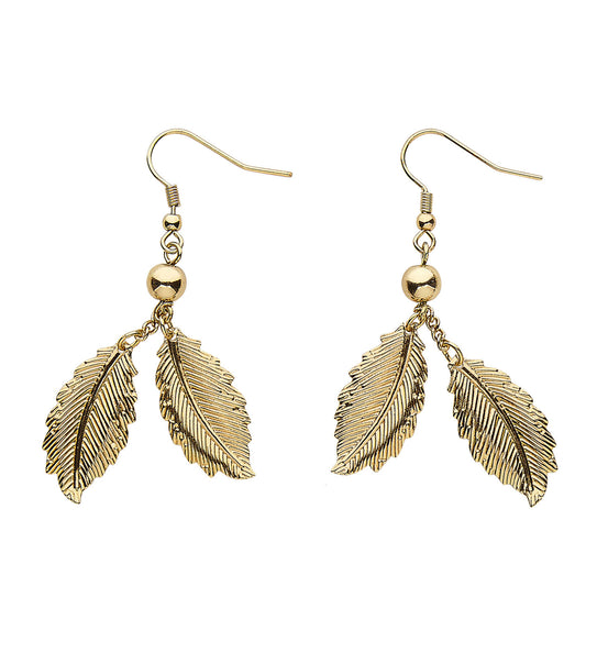 Widmann SRL Oorbellen gouden bladeren