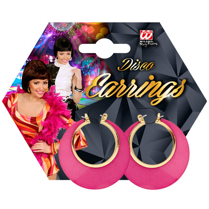 Widmann SRL Oorbellen roze met goud