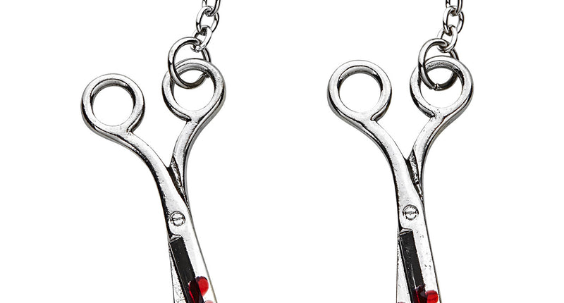 Widmann SRL Oorbellen schaar met bloed