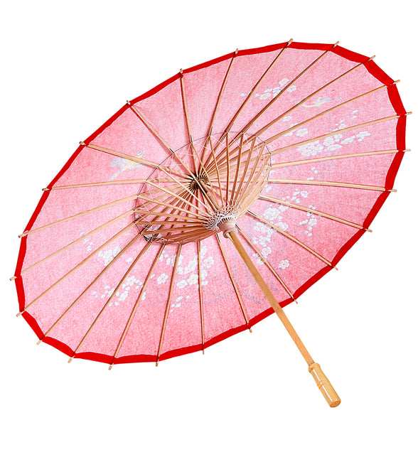 Widmann SRL Oosterse Paraplu Rijstpapier, Rood