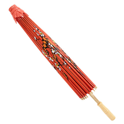 Widmann SRL Oosterse Paraplu Rijstpapier, Rood
