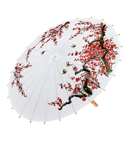 Widmann SRL Oosterse Paraplu Rijstpapier, Wit