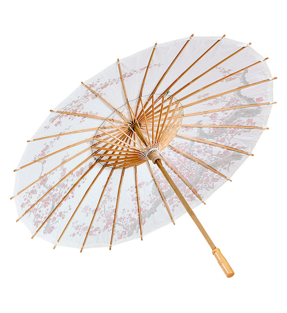 Widmann SRL Oosterse Paraplu Rijstpapier, Wit