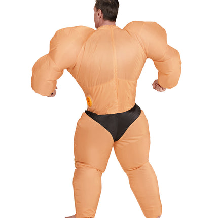 Widmann SRL Opblaasbaar bodybuilder gespierd kostuum