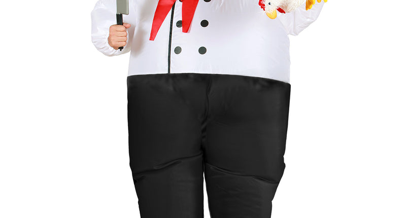 Widmann SRL Opblaasbaar Chef kok kostuum