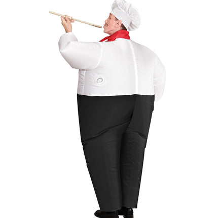 Widmann SRL Opblaasbaar Chef kok kostuum