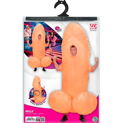 Widmann SRL Opblaasbaar piemel kostuum