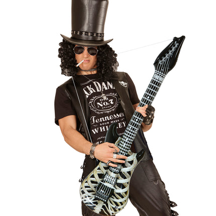 Widmann SRL Opblaasbaar skelet met gitaar