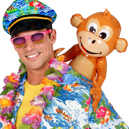 Widmann SRL Opblaasbare aap Gerry