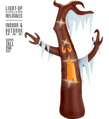 Widmann SRL Opblaasbare boom bezeten door duivel