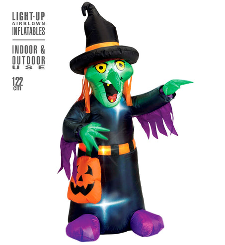 Widmann SRL Opblaasbare heks 122cm