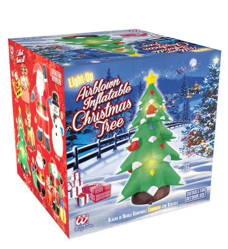 Widmann SRL Opblaasbare kerstboom 183cm