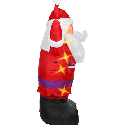 Widmann SRL Opblaasbare kerstman met licht Santa