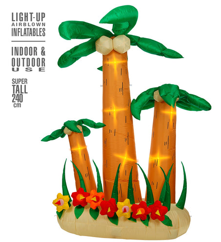 Widmann SRL Opblaasbare palmbomen met licht