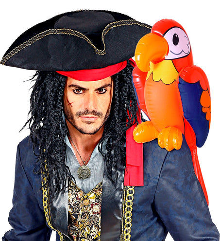 Widmann SRL Opblaasbare papegaai Terry