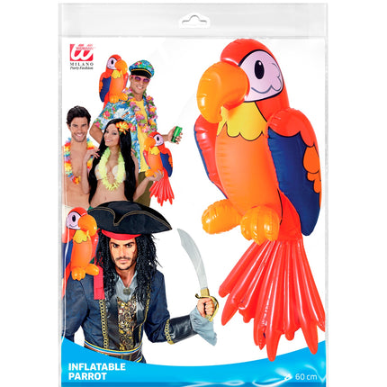 Widmann SRL Opblaasbare papegaai Terry