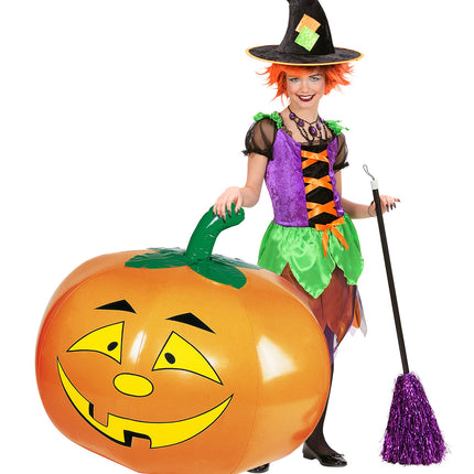 Widmann SRL Opblaasbare pompoen decoratie 110 cm