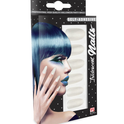 Widmann SRL Opplaknagels fluoriserend wit