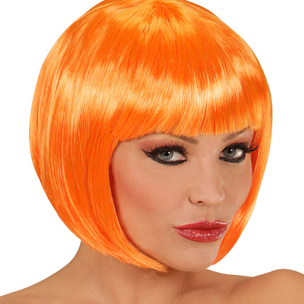 Widmann SRL Oranje boblijnpruik dame