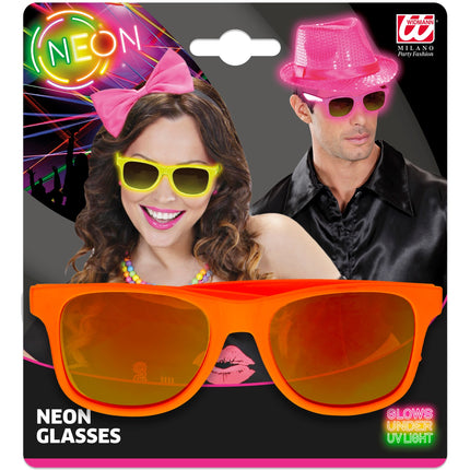 Widmann SRL Oranje karakter bril Blues brother