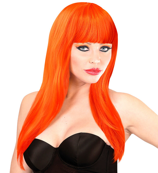 Widmann SRL Oranje lang haar pruik