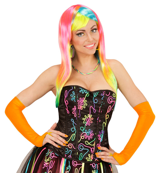 Widmann SRL Oranje neon handschoenen