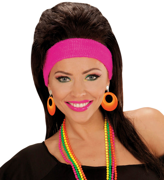 Widmann SRL Oranje oorbellen neon disco