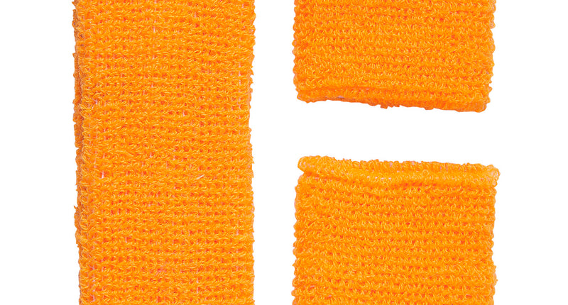 Widmann SRL Oranje zweetbanden set neon